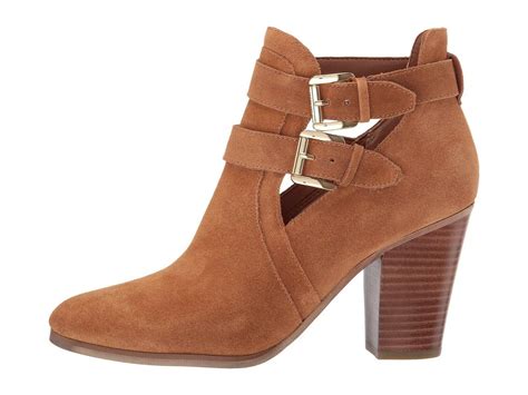 michael michael kors walden suede block heel booties|michael michael kors walden bootie .